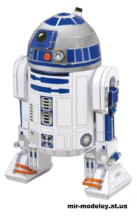 №14783 - R2-D2 (Star Wars) из бумаги — развертка (шаблон) papercraft скачать бесплатно | Мир бумажного моделирования