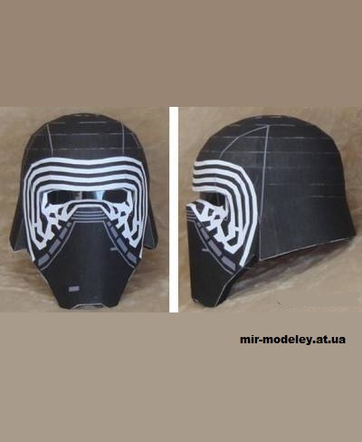 №14797 - Cairo Wren Helmet (Star Wars: A New Hope) из бумаги — развертка (шаблон) papercraft скачать бесплатно | Мир бумажного моделирования