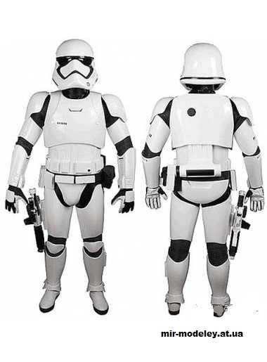 №14798 - Доспехи штурмовика / Stormtrooper Armor for Cosplay (Star Wars Episode VII: The Force Awakens) из бумаги — развертка (шаблон) papercraft скачать бесплатно | Мир бумажного моделирования
