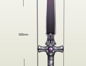 14808 sword art online silica sword sword art online iz bumagi razvertka shablon papercraft skachat besplatno mir bumazhnogo modelirovanija 6693a96.jpg