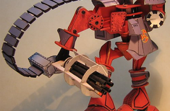14831 robot red fury kancho ilievwarhammer 40k iz bumagi razvertka shablon papercraft skachat besplatno mir bumazhnogo modelirovanija 36e42a2.png