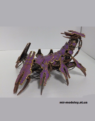 №14865 - Brass Scorpion (Eli Patoroch / Warhammer 40k) из бумаги — развертка (шаблон) papercraft скачать бесплатно | Мир бумажного моделирования