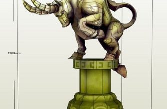 14946 statuja byka bull statue world of warcraft iz bumagi razvertka shablon papercraft skachat besplatno mir bumazhnogo modelirovanija e92e6a9.jpg