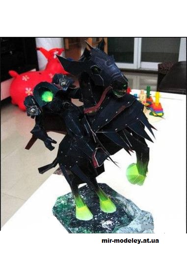 №14957 - Headless Horseman (World of Warcraft) из бумаги — развертка (шаблон) papercraft скачать бесплатно | Мир бумажного моделирования