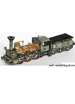 №1517 - Parní lokomotiva řady 233.0 (ABC 19/1980) из бумаги — развертка (шаблон) papercraft скачать бесплатно | Мир бумажного моделирования