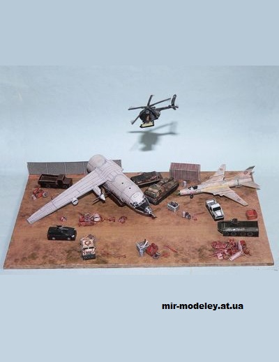№15442 - Afghan Disposal Yard 437 (Call of Duty Modern Warfare 2) (R & P Models) из бумаги — развертка (шаблон) papercraft скачать бесплатно | Мир бумажного моделирования