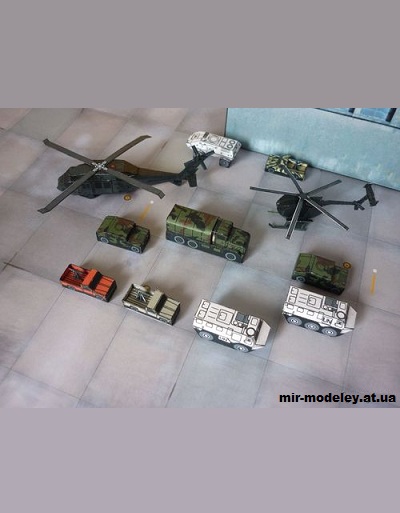 №15445 - Сражение в Могадишо 1993 / Battle of Mogadishu 1993 (PR Models) из бумаги — развертка (шаблон) papercraft скачать бесплатно | Мир бумажного моделирования