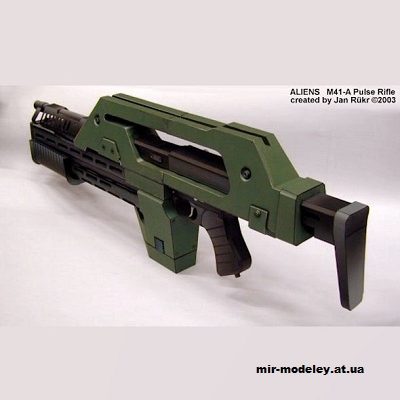 15641 impulsnaja vintovka m41 a chuzhie aliens papercraft iz bumagi razvertka shablon papercraft skachat besplatno mir bumazhnogo modelirovanija fd04925.jpg