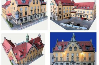 15674 altes postamt staroe pochtovoj otdelenie dieter welz iz bumagi razvertka shablon papercraft skachat besplatno mir bumazhnogo modelirovanija 5ca7344.jpg