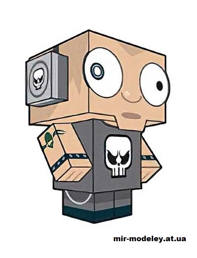 №15702 - Metal Mikey (cubeecraft) из бумаги — развертка (шаблон) papercraft скачать бесплатно | Мир бумажного моделирования