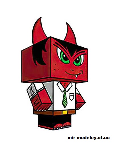 №15704 - Diabito (cubeecraft) из бумаги — развертка (шаблон) papercraft скачать бесплатно | Мир бумажного моделирования