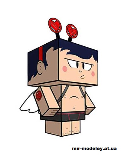 №15719 - Anti-Cupid (cubeecraft) из бумаги — развертка (шаблон) papercraft скачать бесплатно | Мир бумажного моделирования