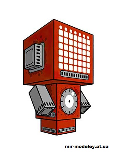 №15726 - KaL-10 (cubeecraft) из бумаги — развертка (шаблон) papercraft скачать бесплатно | Мир бумажного моделирования