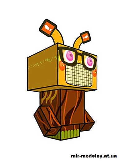 №15734 - SpeakerBug (cubeecraft) из бумаги — развертка (шаблон) papercraft скачать бесплатно | Мир бумажного моделирования