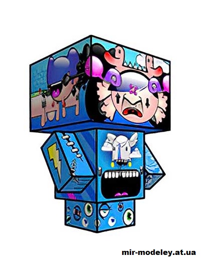 №15738 - Hermit (cubeecraft) из бумаги — развертка (шаблон) papercraft скачать бесплатно | Мир бумажного моделирования