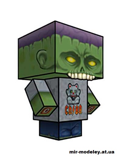 №15739 - CHIBA (cubeecraft) из бумаги — развертка (шаблон) papercraft скачать бесплатно | Мир бумажного моделирования
