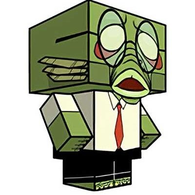 15742 ernie from the black lagoon cubeecraft iz bumagi razvertka shablon papercraft skachat besplatno mir bumazhnogo modelirovanija a745491.jpg