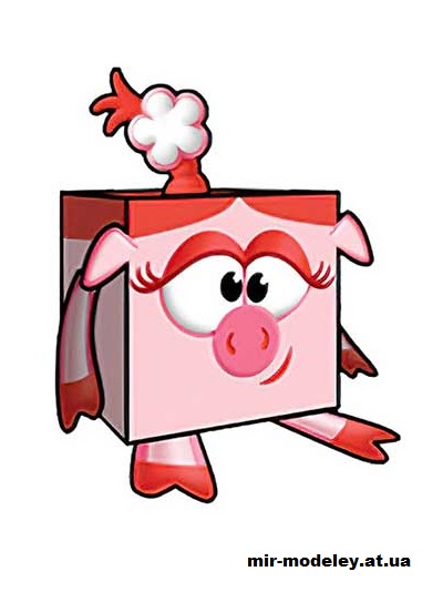 №15758 - Rosariki (cubeecraft) из бумаги — развертка (шаблон) papercraft скачать бесплатно | Мир бумажного моделирования
