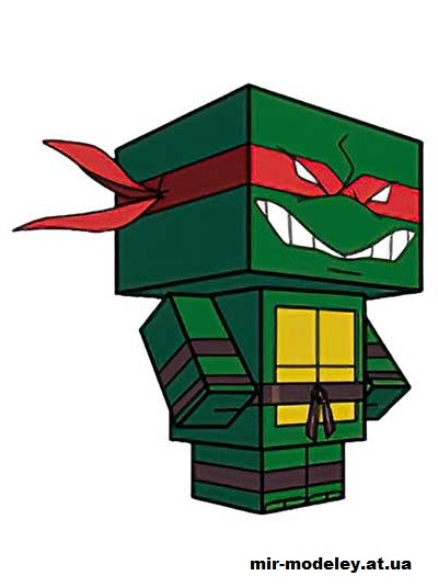 №15765 - Raphael (00's) (cubeecraft) из бумаги — развертка (шаблон) papercraft скачать бесплатно | Мир бумажного моделирования
