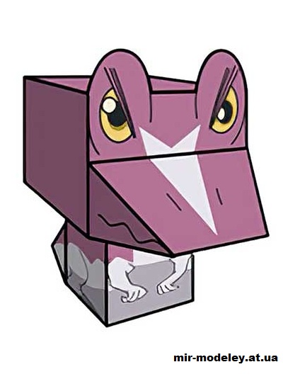 №15779 - Spiny (cubeecraft) из бумаги — развертка (шаблон) papercraft скачать бесплатно | Мир бумажного моделирования