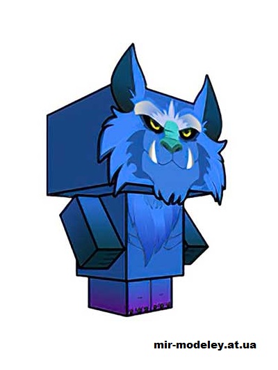 №15781 - Zalvar (cubeecraft) из бумаги — развертка (шаблон) papercraft скачать бесплатно | Мир бумажного моделирования