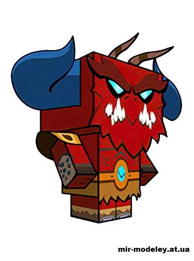 №15782 - Chaor (cubeecraft) из бумаги — развертка (шаблон) papercraft скачать бесплатно | Мир бумажного моделирования