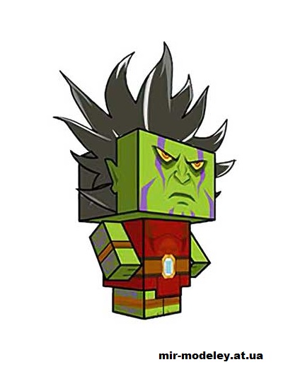 №15784 - Maxxor (cubeecraft) из бумаги — развертка (шаблон) papercraft скачать бесплатно | Мир бумажного моделирования