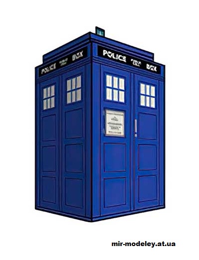 №16263 - TARDIS (cubeecraft) из бумаги — развертка (шаблон) papercraft скачать бесплатно | Мир бумажного моделирования