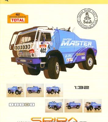 1636 rallijnyj gruzovoj avtomobil kamaz 49252 dakar 1996 spida models iz bumagi razvertka shablon papercraft skachat besplatno mir bumazhnogo mod 1bae935.jpg