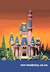№16380 - Cinderella Castle (Disney Experience ) из бумаги — развертка (шаблон) papercraft скачать бесплатно | Мир бумажного моделирования