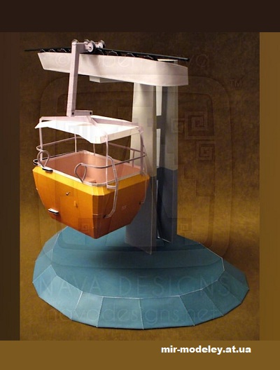 №16395 - Disneyland Skyway Bucket (Disney Experience) из бумаги — развертка (шаблон) papercraft скачать бесплатно | Мир бумажного моделирования