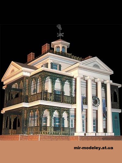 №16405 - New Orleans Square (Haunted Dimensions) из бумаги — развертка (шаблон) papercraft скачать бесплатно | Мир бумажного моделирования