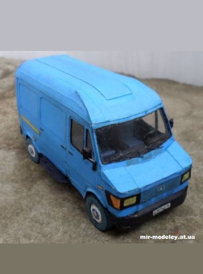 №1653 - Mercedes-Benz MB 210 D (Перекрас Elektron-Zenit) из бумаги — развертка (шаблон) papercraft скачать бесплатно | Мир бумажного моделирования