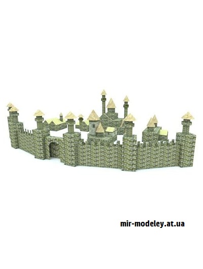 №16542 - Человеческий замок (Hobikitkertas) из бумаги — развертка (шаблон) papercraft скачать бесплатно | Мир бумажного моделирования