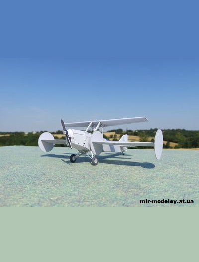 №1698 - Автожир Шаппеделейна / Aerogyre Chappedelaine (Criquet) из бумаги — развертка (шаблон) papercraft скачать бесплатно | Мир бумажного моделирования