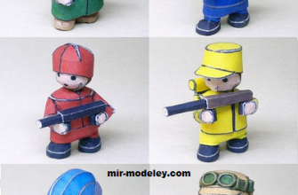 17174 advance wars infantry ninjatoes iz bumagi razvertka shablon papercraft skachat besplatno mir bumazhnogo modelirovanija 048664c.png