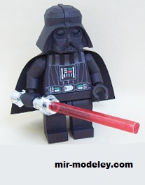 №17247 - LEGO Darth Vader (Death Star torso) (Ninjatoes) из бумаги — развертка (шаблон) papercraft скачать бесплатно | Мир бумажного моделирования