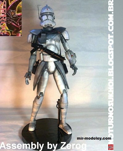№17371 - ARC Trooper Fives aka CT-27-5555 (Noturno Sukhoi) из бумаги — развертка (шаблон) papercraft скачать бесплатно | Мир бумажного моделирования