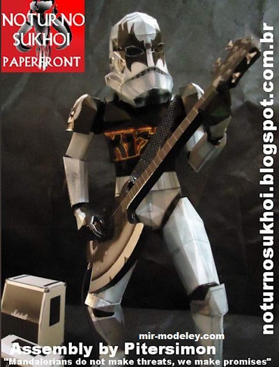 №17418 - Rock trooper (Noturno Sukhoi) из бумаги — развертка (шаблон) papercraft скачать бесплатно | Мир бумажного моделирования