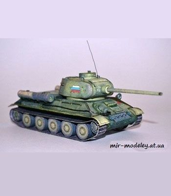 176 sovetskij srednij tank t 34 85 perekras model kopija iz bumagi razvertka shablon papercraft skachat besplatno mir bumazhnogo modelirovanija 834605a.jpg