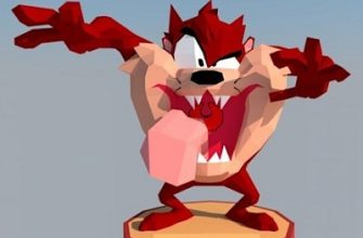 17731 looney tunes tasmanian devil paper replika iz bumagi razvertka shablon papercraft skachat besplatno mir bumazhnogo modelirovanija f5979a6.jpg