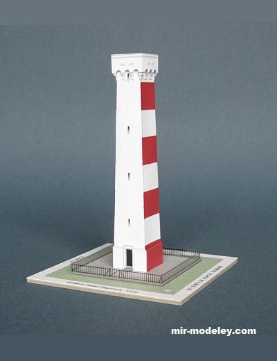 №17738 - Gribbin Head Daymark (Paper Shipwright) из бумаги — развертка (шаблон) papercraft скачать бесплатно | Мир бумажного моделирования