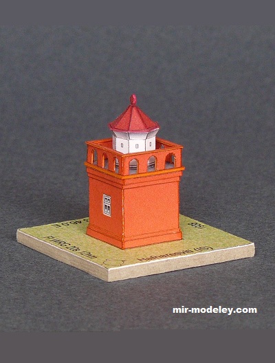 №17742 - Hafnarnesviti (Lighthouse) (Paper Shipwright) из бумаги — развертка (шаблон) papercraft скачать бесплатно | Мир бумажного моделирования