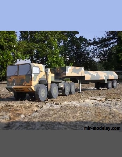 №17801 - Ground Launched Cruise Missile (GLCM) из бумаги — развертка (шаблон) papercraft скачать бесплатно | Мир бумажного моделирования