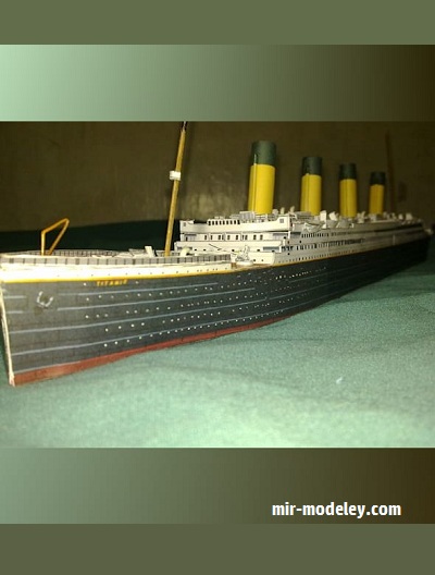 №17809 - Britannic 1918 (Currell Graphics) из бумаги — развертка (шаблон) papercraft скачать бесплатно | Мир бумажного моделирования