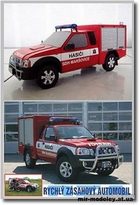 №1926 - RZA Nissan Pickup KingCab 2,5 TDi 4x4 (PMHT 04) из бумаги — развертка (шаблон) papercraft скачать бесплатно | Мир бумажного моделирования