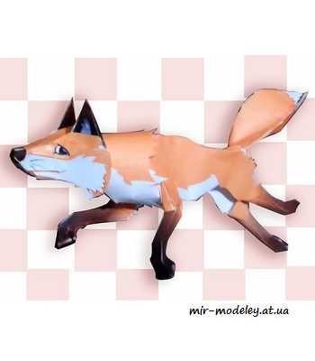 1977 lisica quick brown fox bars iz bumagi razvertka shablon papercraft skachat besplatno mir bumazhnogo modelirovanija 14f6cb2.jpg