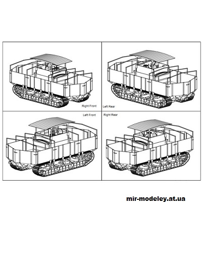 №266 - Uberlandwagen (Wayne McCullough) из бумаги — развертка (шаблон) papercraft скачать бесплатно | Мир бумажного моделирования