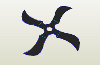2665 naruto fuma shuriken bongo papercraft iz bumagi razvertka shablon papercraft skachat besplatno mir bumazhnogo modelirovanija 2151889.png
