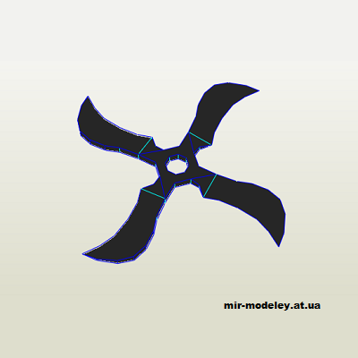 2665 naruto fuma shuriken bongo papercraft iz bumagi razvertka shablon papercraft skachat besplatno mir bumazhnogo modelirovanija 2151889.png